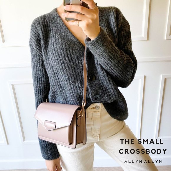 The Bobbi Leather Small Crossbody Bag - Pink - Picture 7 of 16